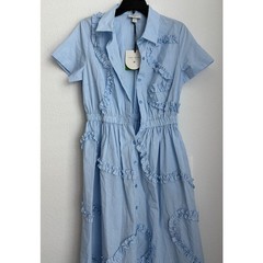 NWT Kate Spade New York Ribbon Short Sleeve Midi Shirtdress Sized Small