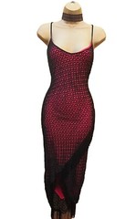 UK 8 Karen Millen 1 Black Vintage Crochet Beaded Flapper Dress Wedding Party