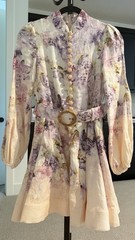 Zimmermann Style Lyrical Buttoned Mini Dress
