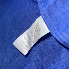 Frank & Eileen Mary Linen Shirt Dress XS Blue Long Sleeve Button Front Luxury