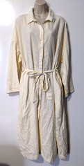 Esby Women&rsquo;s Long Sleeve Button Front Shirt Dress Sz 3X/4X Hemp/Cotton Blend EUC