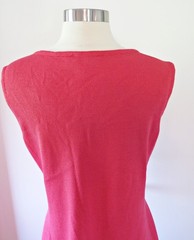 ST. JOHN EVENING Coral Santana Knit Sleeveless Dress Size 12
