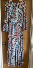 ONJENU YANA LONG SLEEVE DRESS – DEIA TURQUOISE UK10 BNWT RRP£112