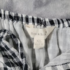 Sim & Sam XL Spaghetti Strap Gingham Plaid Midi Dress