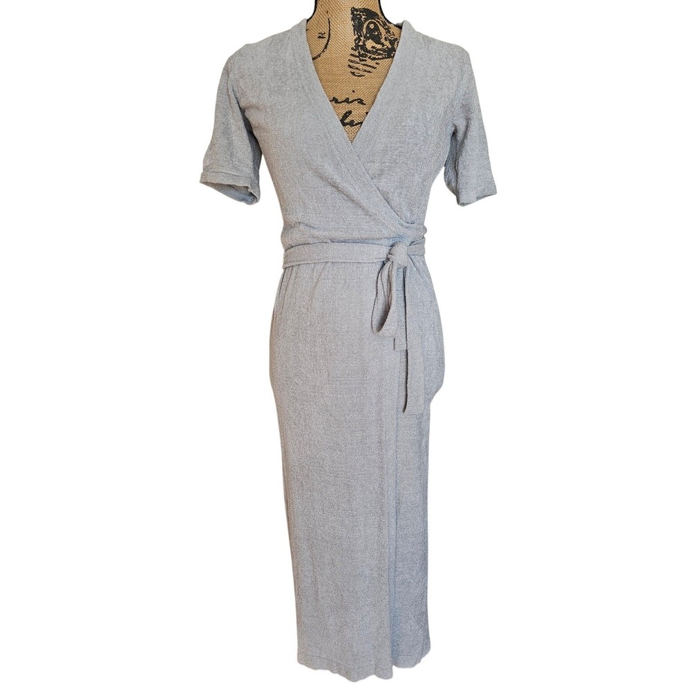 Barefoot Dreams Cozy Chic Ultra Lite Wrap Dress, Tie Belt, Soft and Cozy, Sz XS