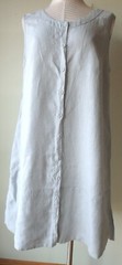 FLAX Designs LINEN DRESS S & L NWT Marigold Layer GReY