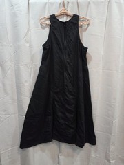 Future Collective Black Linen Sleeveless Maxi Dress No Strerch Size 20