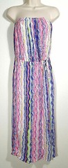 Ella Moss Women Size Small Maxi Dress Strapless Faux Wrap Waist Tie Lined NEW