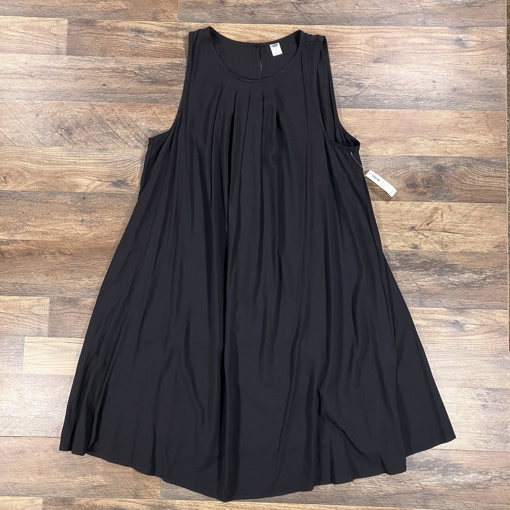 Old Navy Dress Womens XL Black Sleeveless Lightweight Stretch NEW