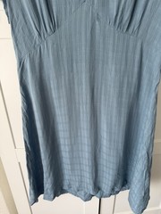 Primark Slate Blue V-Neck Short Sleeve Flutter Dress Day Mini Dress⁠ Size 14