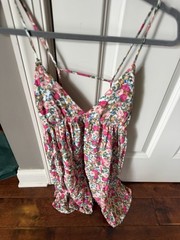 Olivaceous Floral Babydoll Dress Size Med