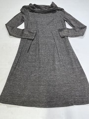 Womens Perserico Gray Long Sleeve Dress Size EU 42 NEW