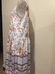 Sheilay Dress, Small, Button-down Sleeveless V-neck stand-up-collar NWT