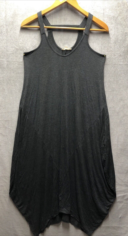 Indigo Thread Co Dress Size M Gray Sleeveless Bubble Bottom Harem