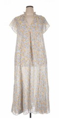NWT Samsoe Samsoe Karookh Floral Long Maxi Dress In Apricot Blossom Size XL $460