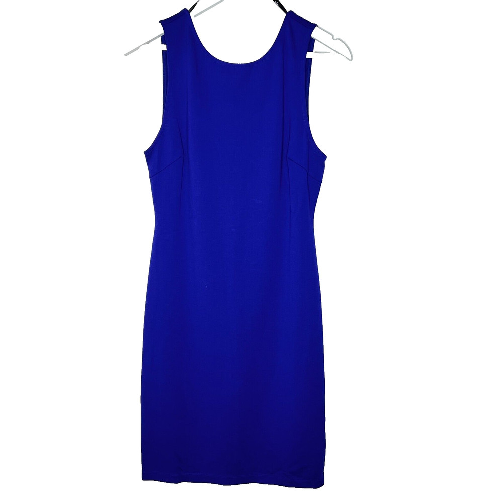Lulus Women&rsquo;s Pencil Dress Royal Blue Open Back Stretch Bodycon Party Sexy Sz L