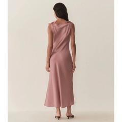 Doen marseille silk dress mulberry valencia gingham