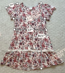 Knox Rose Floral Button-Front Mini Dress with Tassels, Size S