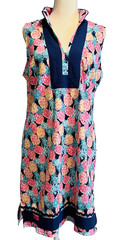 SIMPLY SOUTHERN Sleeveless Tunic Dress Pineapple Pattern Women&rsquo;s Sz M