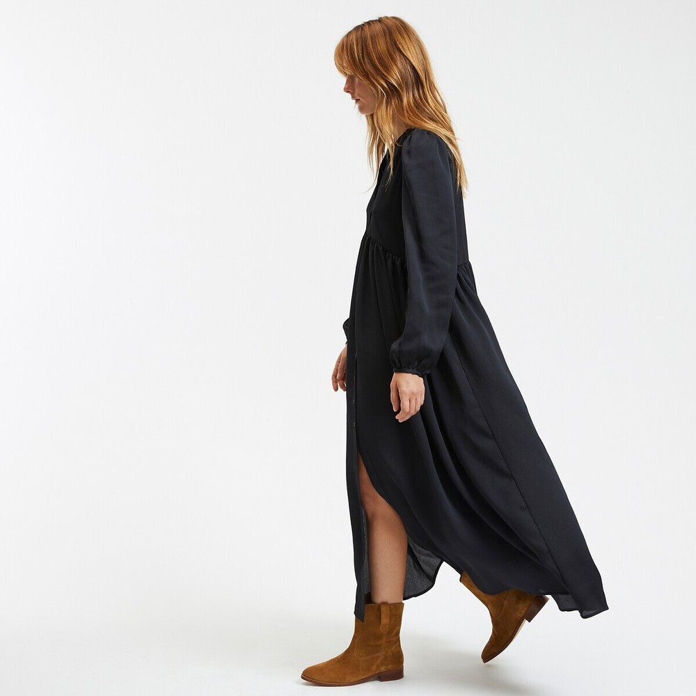 LA REDOUTE COLLECTIONS Full Buttoned Long Sleeve Maxi Dress UK 6 NEW RRP £54