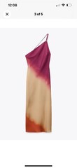 ZARA NEW WOMAN MIDI TIE-DYE PRINT ASYMMETRIC DRESS XS-XL 8030/484