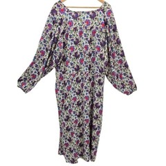 Summersalt Womens Plus Size 2XL The Cinched Waist Caftan Dress in Vintage Floral