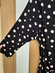 Yours Midi Wrap Dress Size 22 Womens Navy White Summer Occasion Party Polka Dot