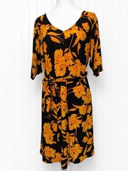 Apt 9 Womens Floral Dress Size XL Classic Feminine Teacher Shower Wedding Guest