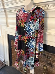 Hale Bob Women’s Colorful Flounce Dress Sz Large NWT