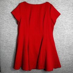 Torrid Textured Skater Dress Size 3 Sweetheart Womens Cherry Christmas Pin Up