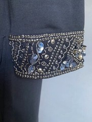 French Connection – Sparkle Sequin Cuff Dress – Black/Gunmetal