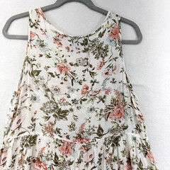 Frye Button Front Midi Dress Large Floral CottageCore Prairie Garden Farm Boho