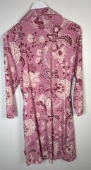 Spartina 449 Size XL Cristina Harbour Pink Floral Stretchy Jersey Wrap Dress