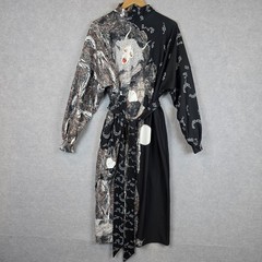 Black Milk Dress Womens Medium Black White Vampire Spellbound Batwing Goth Witch