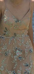 SAY YES TO THE PROM Juniors Embroidered Floral Gown Evening Dress Sz 3 Stunning