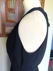 Kate Spade Authentiac Black 100% Viscose Crepe Bow-Back Shift (LBD) Dress Size 8