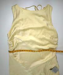 WAYF Isadora Open Cowl Back Cocktail Dress – Pale Yellow – XXL – NWT