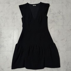 miumiu black dress size 36 length 31 inches