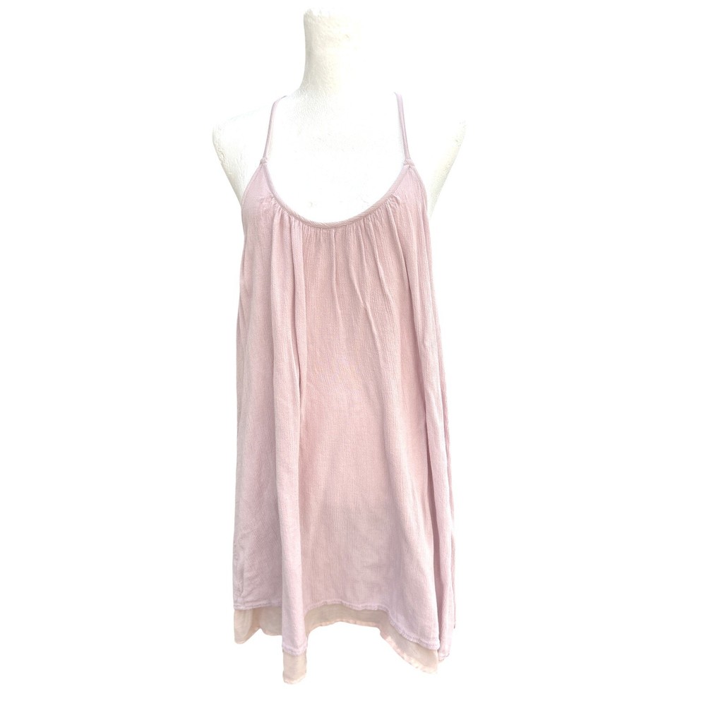 Roxy Prism Pattern 2 Solid Dress Sleeveless Casual Mini Dusty Pink Size S
