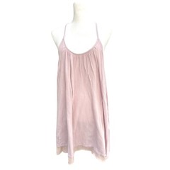 Roxy Prism Pattern 2 Solid Dress Sleeveless Casual Mini Dusty Pink Size S