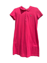 LACOSTE Hot Pink Piqué Polo Dress Size 40, Excellent condition, rarely worn