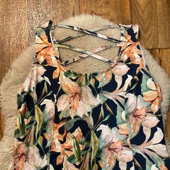 Lascana Dress Size 12 Floral Sleeveless Crisscross Back Womens
