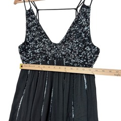 Free People Intimately Glitter Slip Mini Dress With Sequins XS * Fairy Grunge