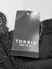 Torrid Dress Womens Black Lace Adjustable Straps Lined Scalloped Trim Stretch