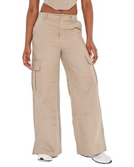 Extro&Vert Cargo Pocket Panel Trouser Women&rsquo;s Tan 6