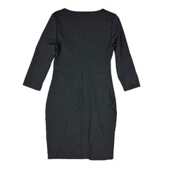 Simply Styled by Sears Sheath Dress Womens Medium Gray 3/4 Sleeve Round Neck