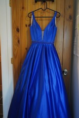 Sherri Hill blue prom dress
