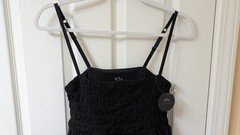 Klassy Network Mini Cocktail Dress Black Lined size M NWT adjustable straps