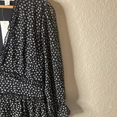 Mi Ami Francesca’s Pattern Dress Boho-Chic Cowgirl Prairie Ruffle Women’s Large