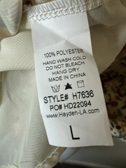 Hayden Floral Chiffon Smocked High Neck Puff Sleeve Midi Dress L H7636
